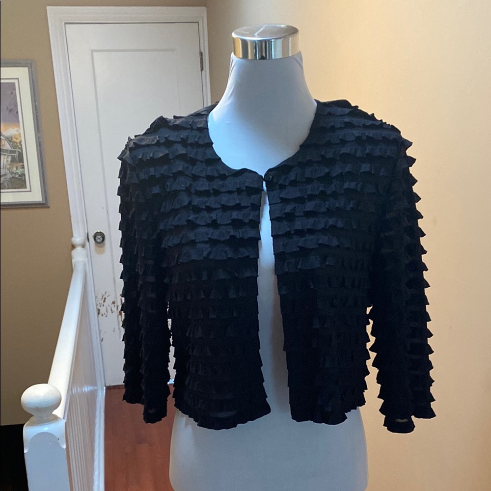 Black Textured Women's Sweater